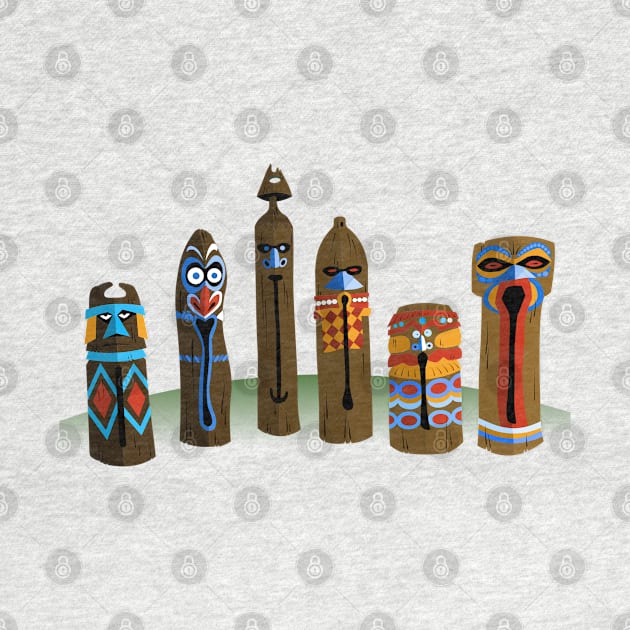 Adventureland Tiki Drums by Gartdog